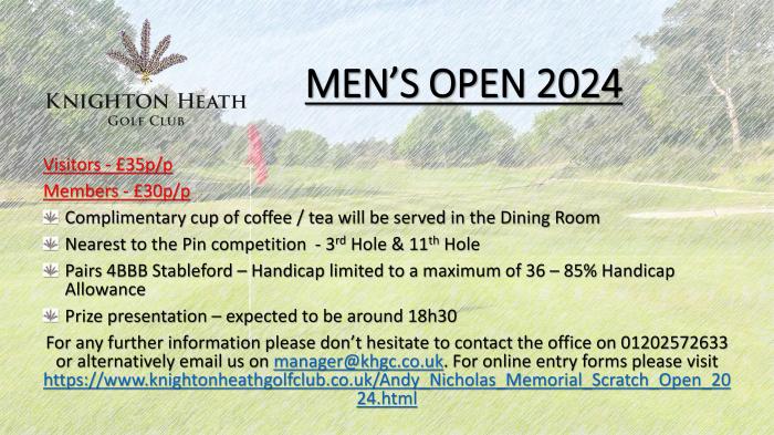 Men's Open 2024